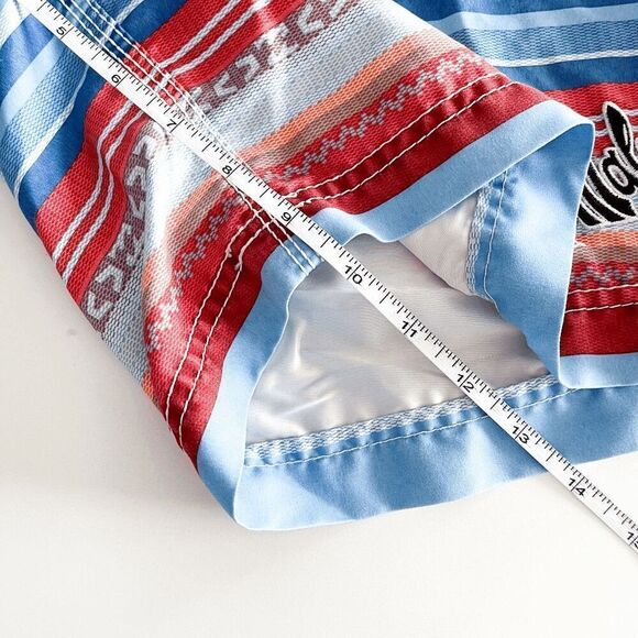 Billabong Mens Striped Mexican Board Shorts Swim Trunks Multi-Color Size 32 - Picture 7 of 7